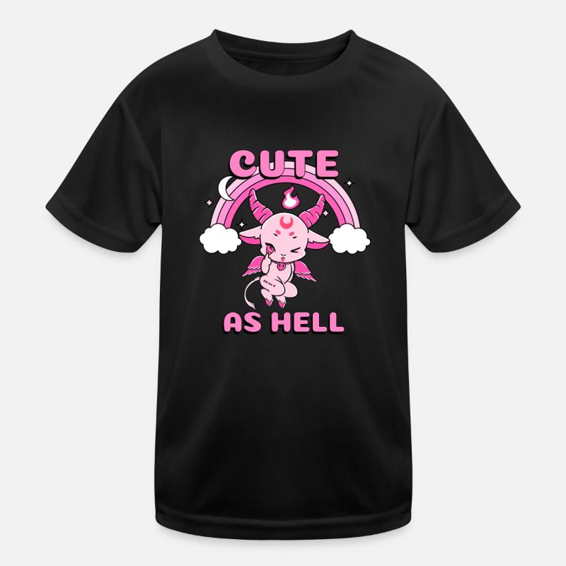 CUTE AS HELL Baphomet Kinder Funktions-T-Shirt