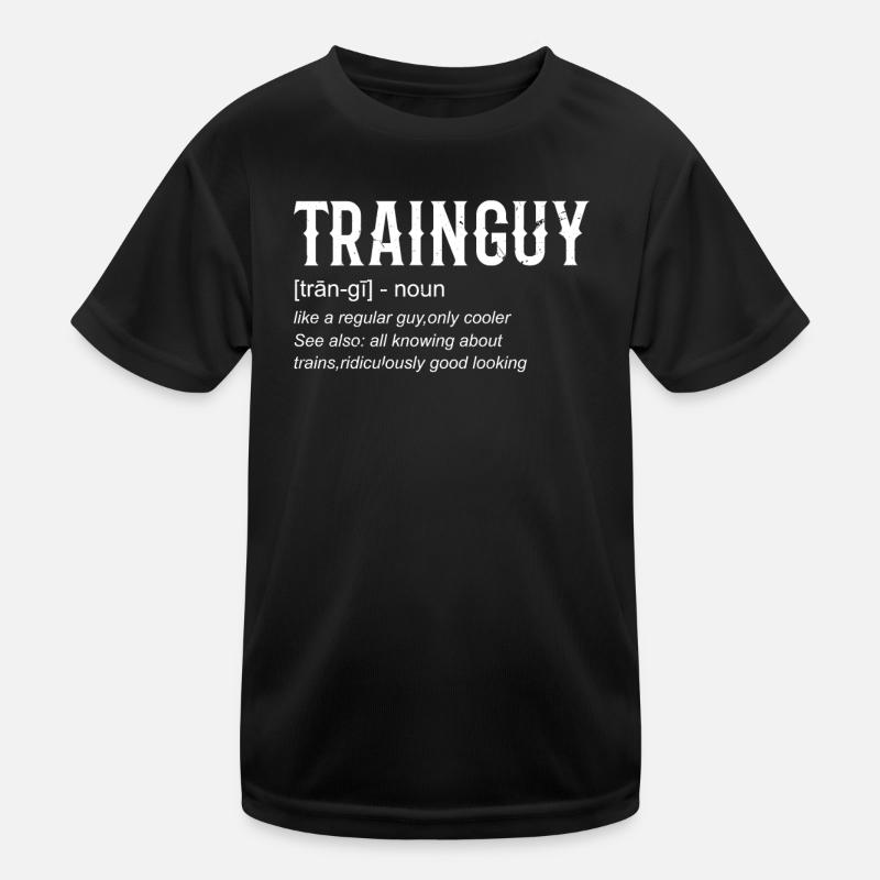 Conducteur de train Train Guy Ingénieur de train T-shirt sport Enfant