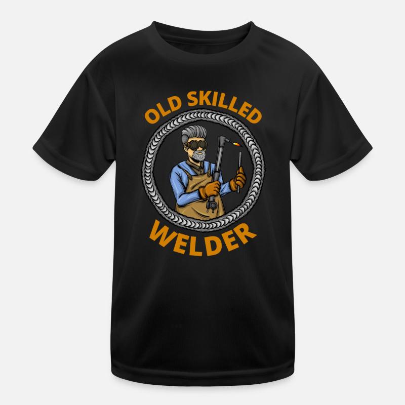 Schweißen Metall Altes Schweißfach Kinder Funktions-T-Shirt