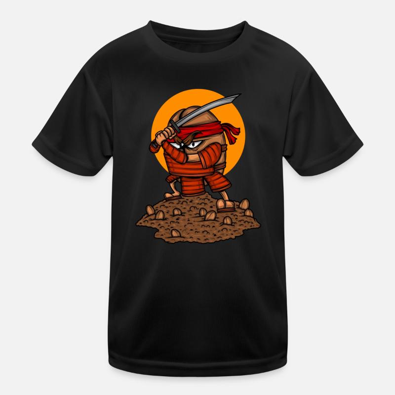 Coffee Lover Coffee Bean Samurai Coffee Kids Functional T-Shirt