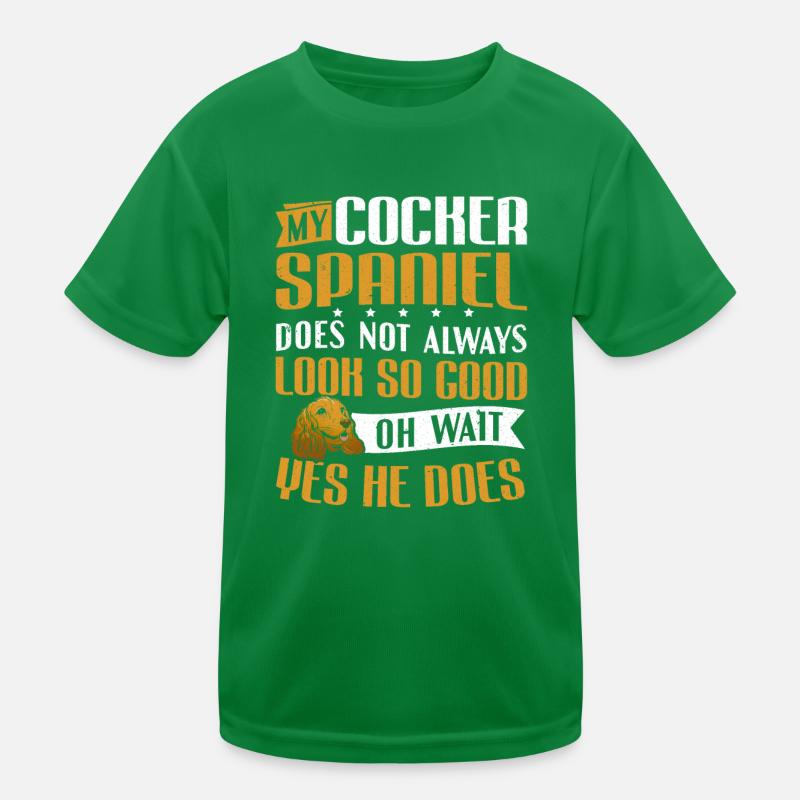Mon Cocker Spaniel a l’air bien T-shirt sport Enfant