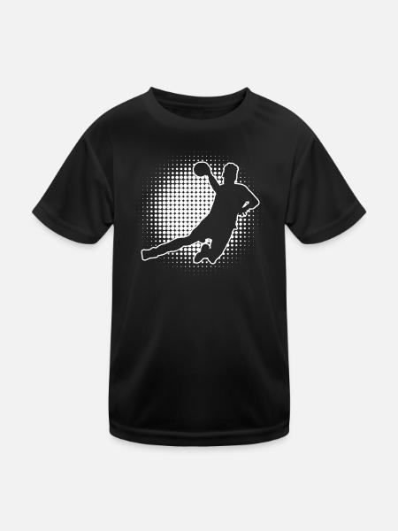 Joueurs de handball Hommes Joueurs de handball Jeux de handball - T-shirt sport Enfant - noir - Devant