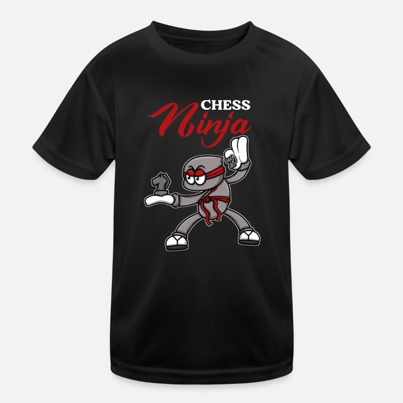 Chess Board Chess Ninja Fighter Chess Kids Functional T-Shirt