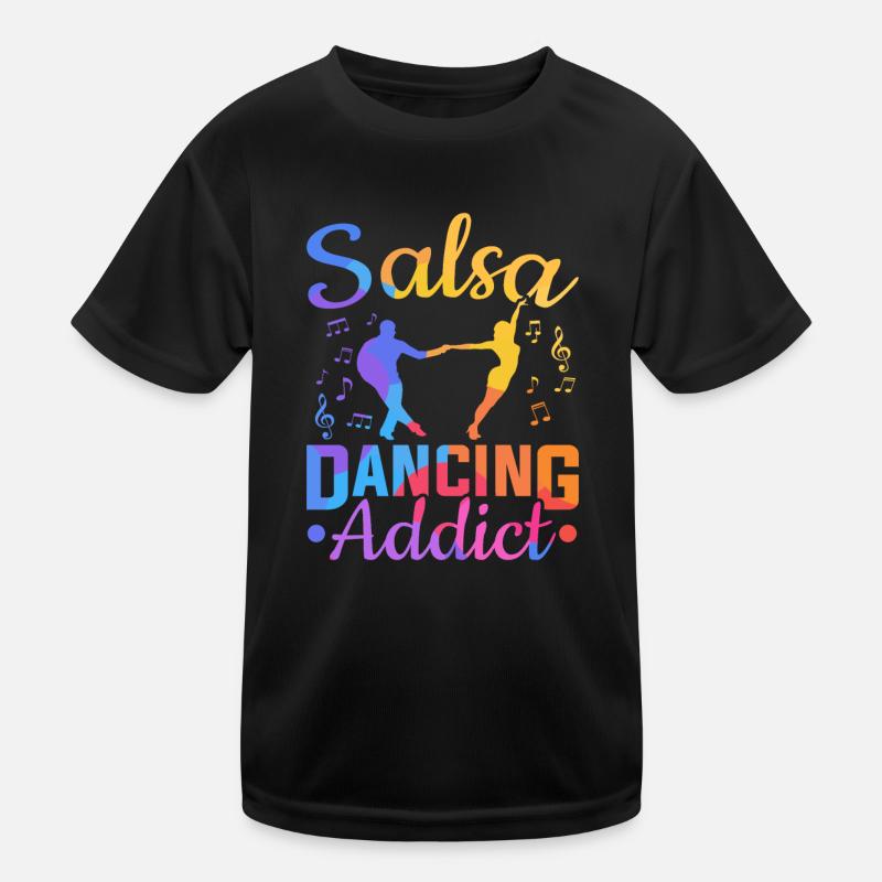 Salsa Dancing Addict Latin Dance Salsa Kinder Funktions-T-Shirt