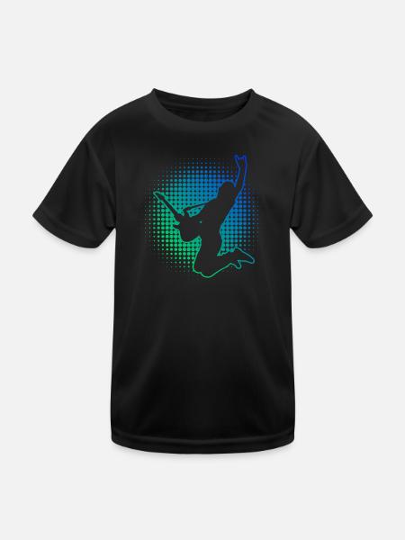 Women's Electric Guitar Guitar Player - Kids Functional T-Shirt - black