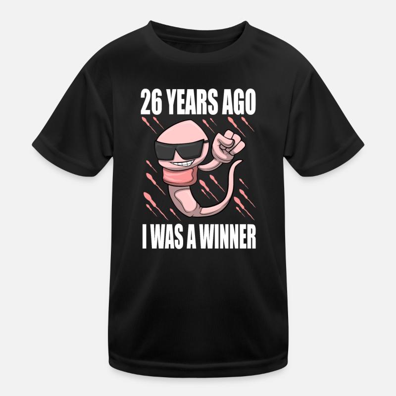 Mann Sperma Geburtstag 26 Jahre alt Kinder Funktions-T-Shirt