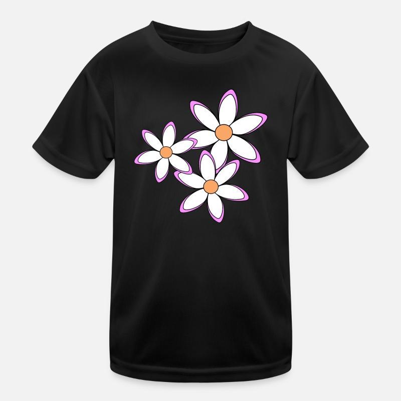 Gänseblümchen Margeriten Blumenranke Blume floral Kinder Funktions-T-Shirt