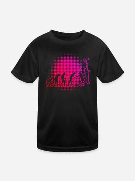 Racket Sport Paddle Court Paddle Women Men - Kids Functional T-Shirt - black - Front