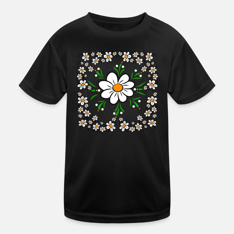 Gänseblümchen Blumenwiese Blumenmuster Blume Kinder Funktions-T-Shirt
