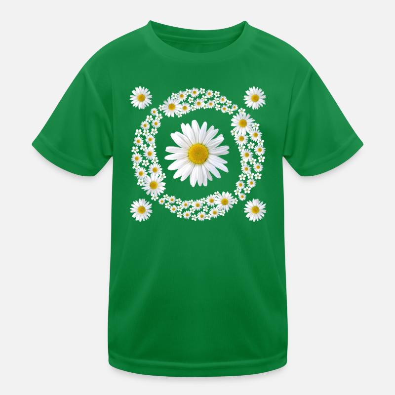 Gänseblümchen Margeriten Blumenmuster Blüte blumig Kinder Funktions-T-Shirt