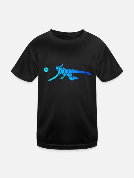 Joueuse de volley-ball volley-ball féminin - T-shirt sport Enfant - noir - Devant