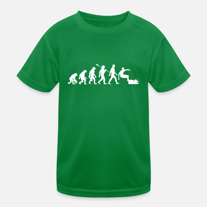 Evolution Surfen - Surfer Surfboard Kinder Funktions-T-Shirt