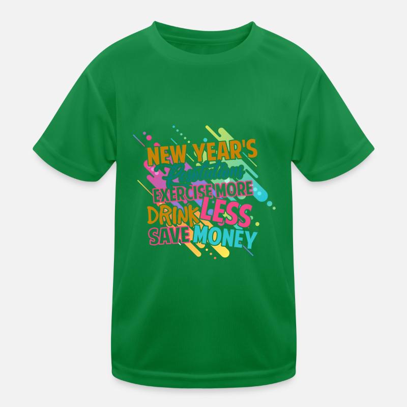 New Year's Resolutions Kids Functional T-Shirt