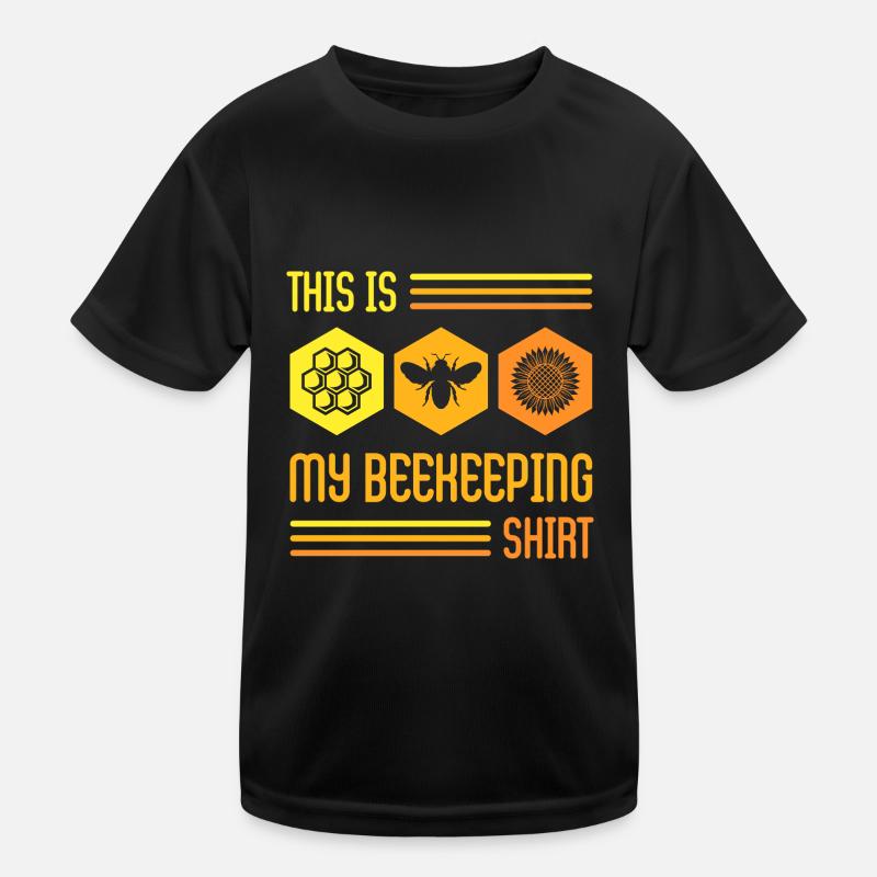Ironic Beekeeping Hobby Bee Keeper Beeswax Kids Functional T-Shirt