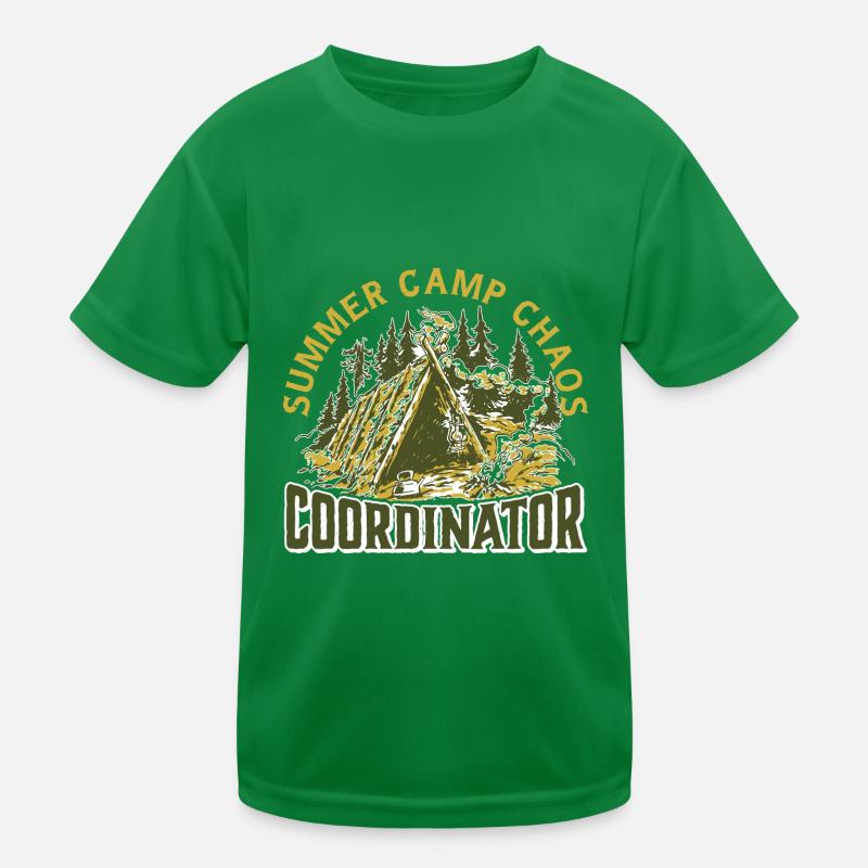Summer Camp Chaos Coordinator 9 Kids Functional T-Shirt