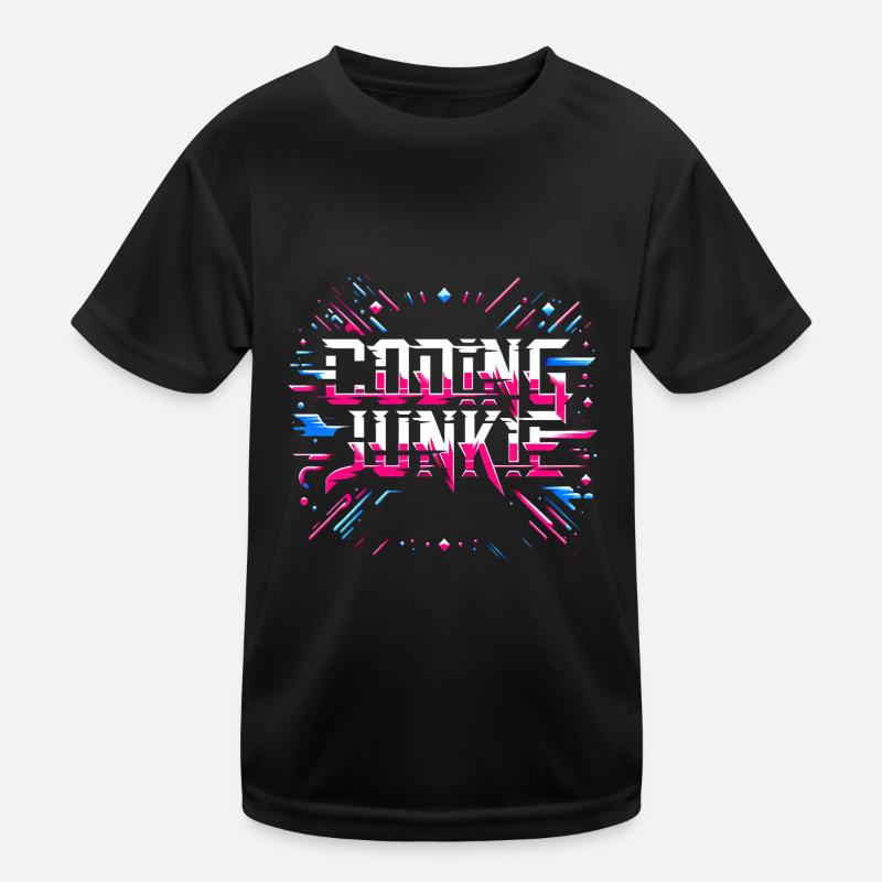 Coding Junkie 15 Kinder Funktions-T-Shirt