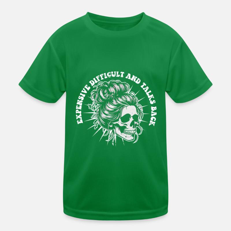 Squelette Messy Bun Cher Difficile Et Parle T-shirt sport Enfant