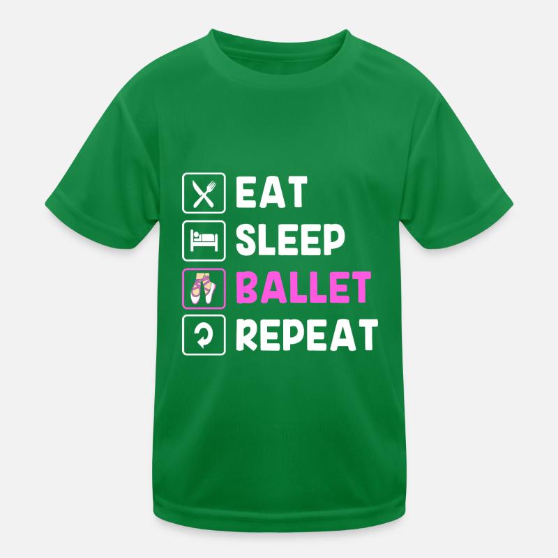 Ballet Ballet Dancer Kids Functional T-Shirt