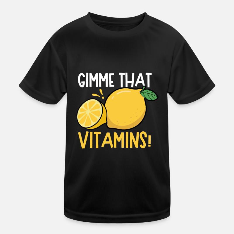Gimme Vitamins Citrus Citron d'été T-shirt sport Enfant