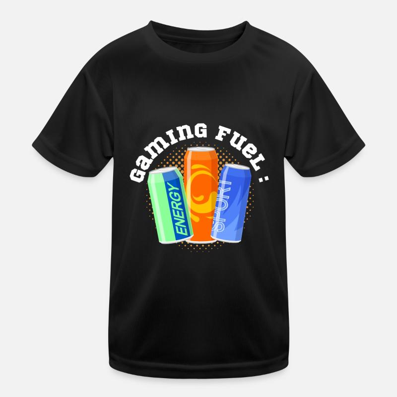 Gaming Fuel Energy Drinks Kinder Funktions-T-Shirt