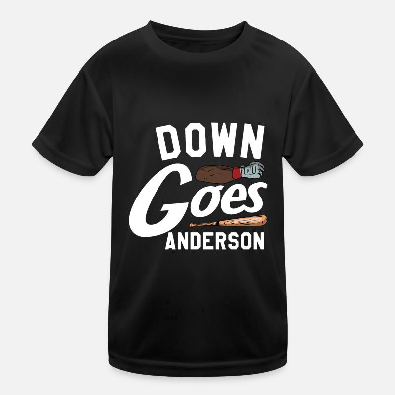 Down Goes Anderson Viral Baseball T-shirt sport Enfant