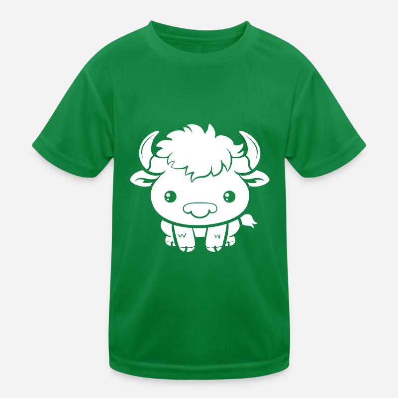 Büffel Kinder Funktions-T-Shirt
