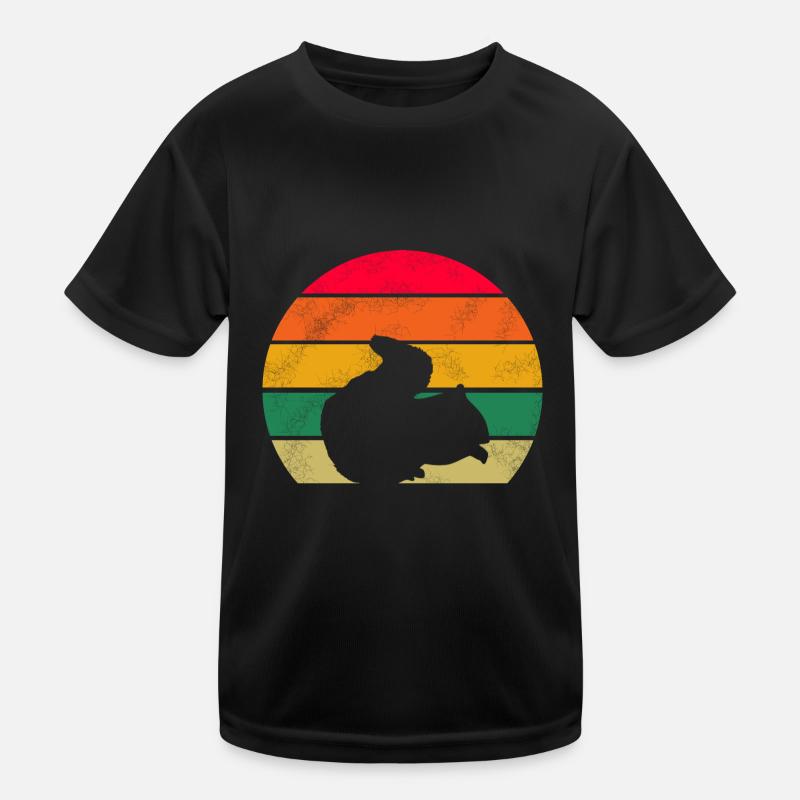Grunge Wald Tier Retro Eichhörnchen Kinder Funktions-T-Shirt