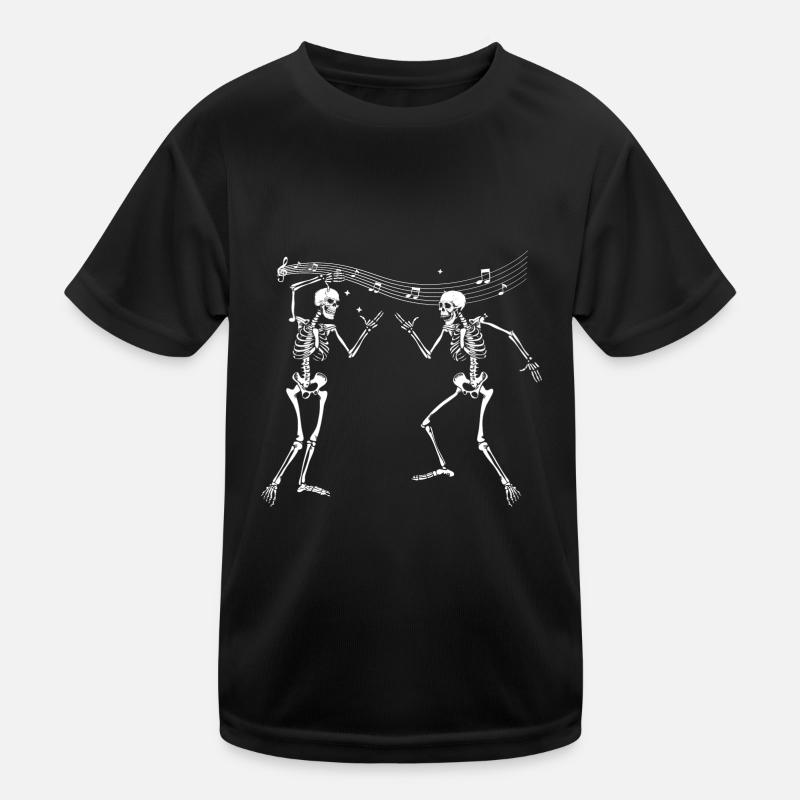 Halloween Skelett Musik Kinder Funktions-T-Shirt