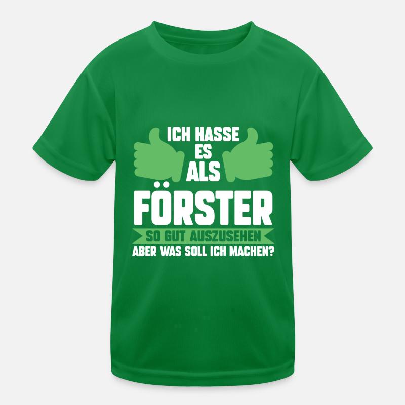 Waldarbeiter Holzfäller Waldarbeit Förster Kinder Funktions-T-Shirt