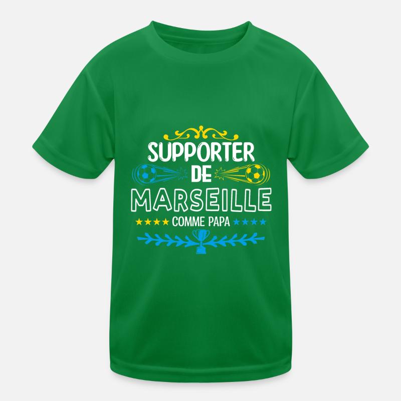 supporteur de Marseille. OM marseille T-shirt sport Enfant