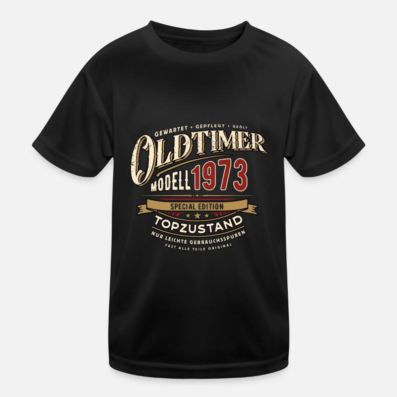 Oldtimer Modell 1973 - Geburtstag - Jahrgang Kinder Funktions-T-Shirt
