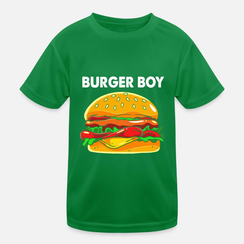Cheeseburger Burger Kids Functional T-Shirt