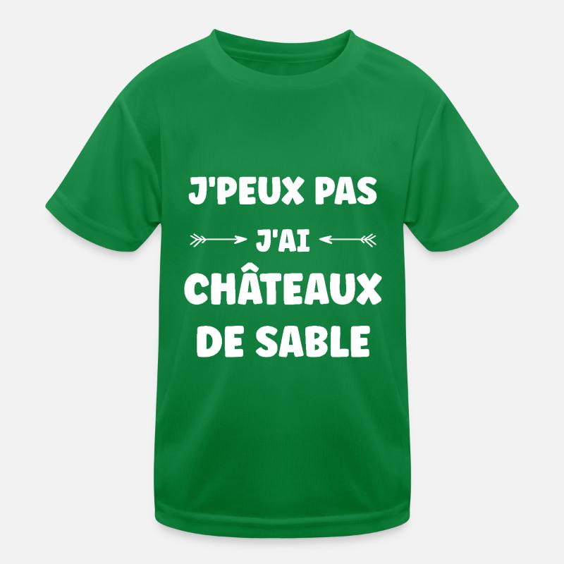 Châteaux de Sable T-shirt sport Enfant