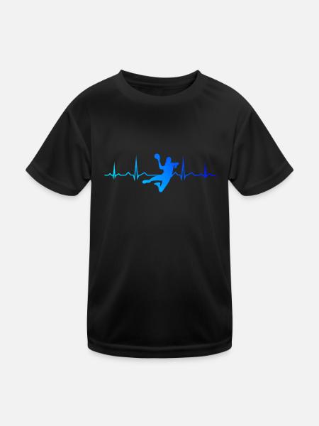 Joueurs de handball Hommes Handball Handball Handball Handball - T-shirt sport Enfant - noir - Devant