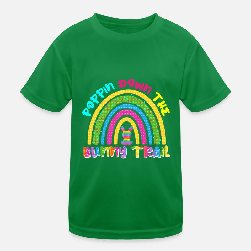Poppin Down The Rabbit Trail Rabbit Pop It Rainbow Kinder Funktions-T-Shirt