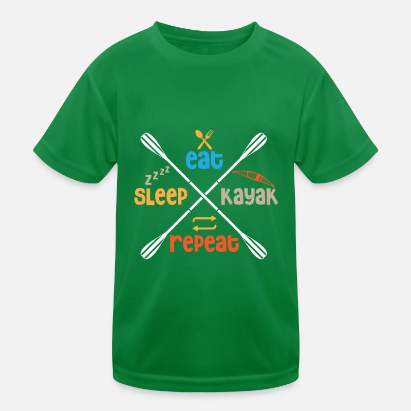 Kayak Boat Canoe Paddle Boat Double Paddle Kids Functional T-Shirt