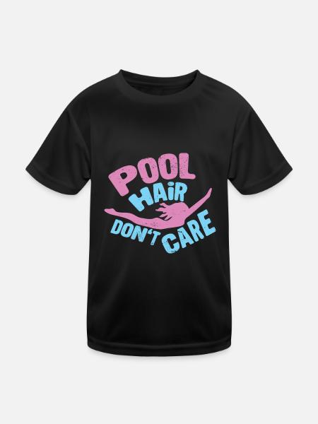 Schwimmer Schwimmen 50 Meter Bahn Brustschwimmen - Kinder Funktions-T-Shirt - Schwarz - Vorne