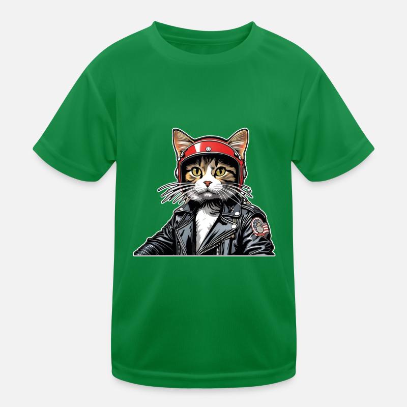 Katzen Katze Katzenshirt Katze Geschenkidee kitten Kinder Funktions-T-Shirt
