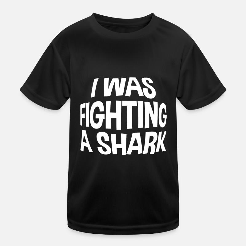 I Was Fighting A Shark Kids Functional T-Shirt