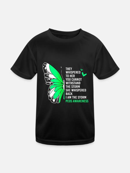 Pcos Awareness - Kids Functional T-Shirt - black - Front