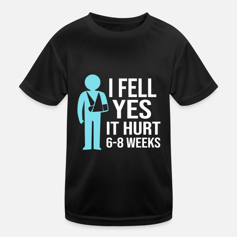 Broken Arm Bone Fracture Kids Functional T-Shirt
