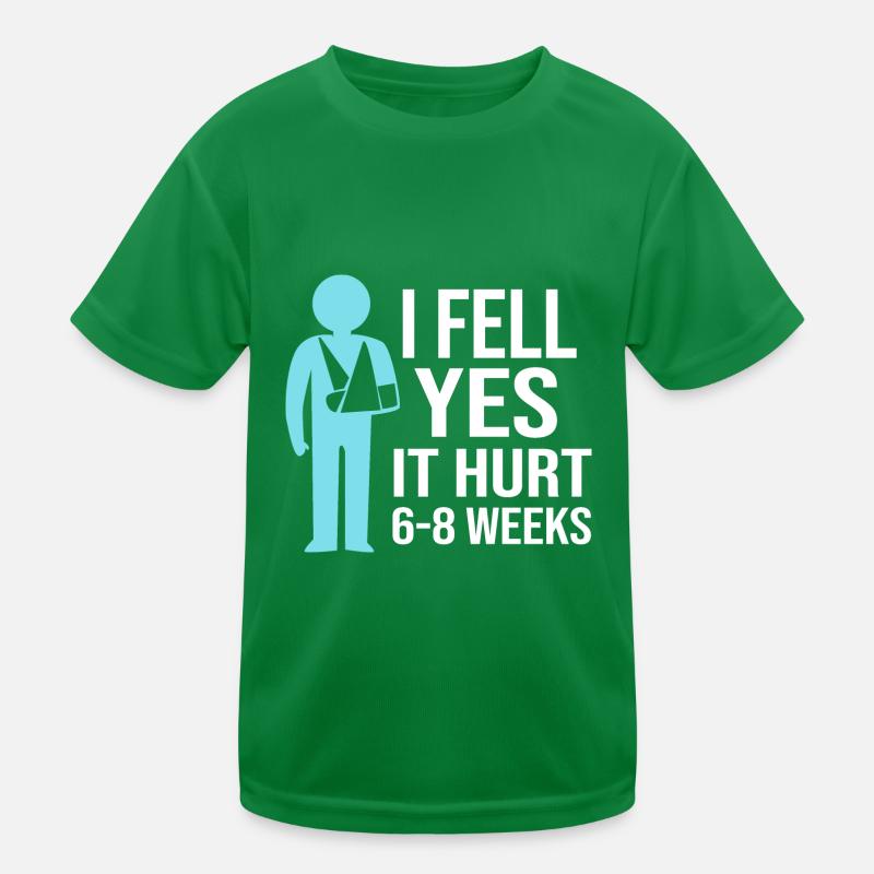 Broken Arm Bone Fracture Kids Functional T-Shirt