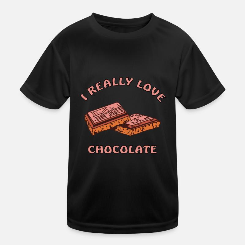 J’adore le chocolat T-shirt sport Enfant