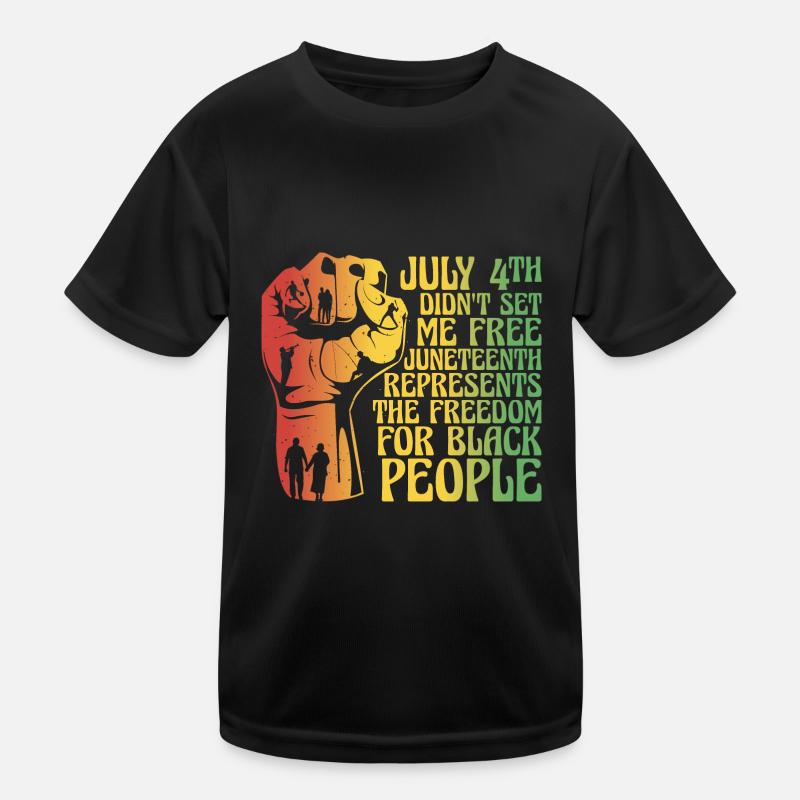 Juneteenth 4 juillet T-shirt sport Enfant