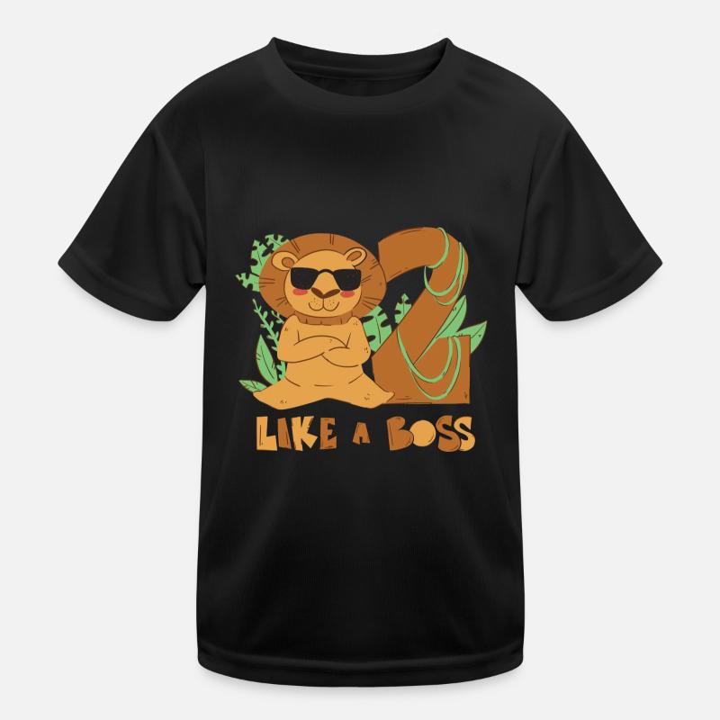 Löwenshirt Kinder Funktions-T-Shirt