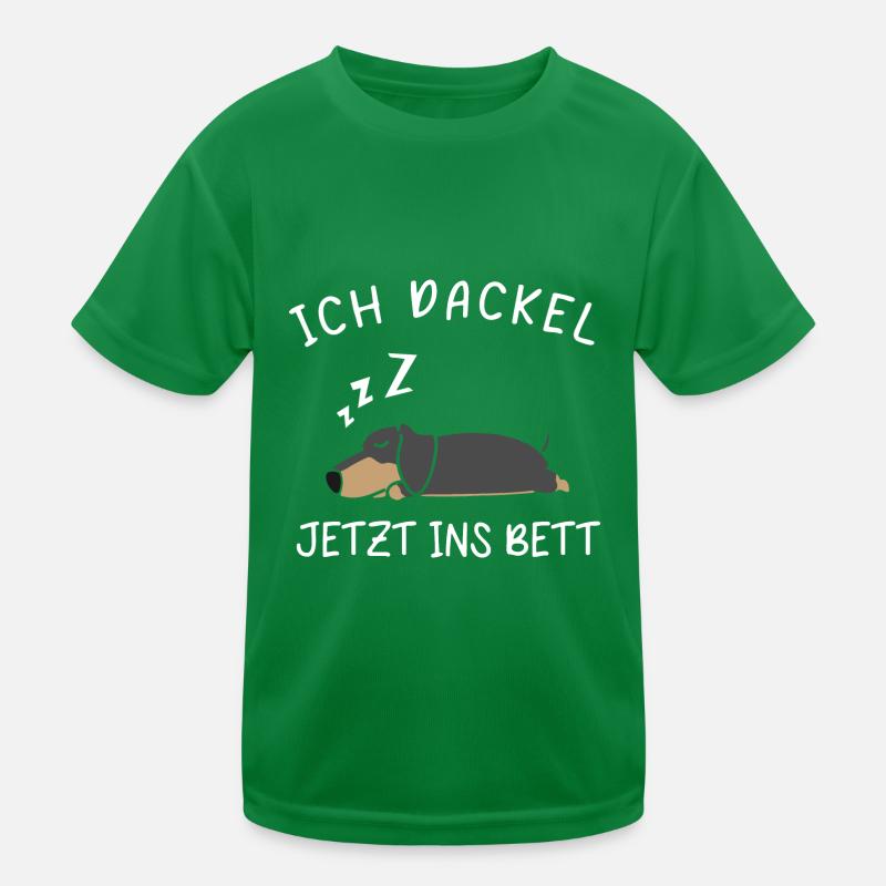 I Teckel Maintenant Au Lit Pyjama Teckel T-shirt sport Enfant