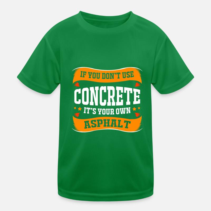 Construction worker construction site Kids Functional T-Shirt