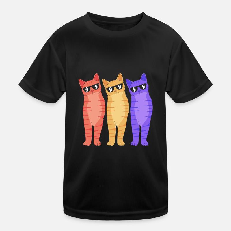 Tabby Cat Kids Functional T-Shirt