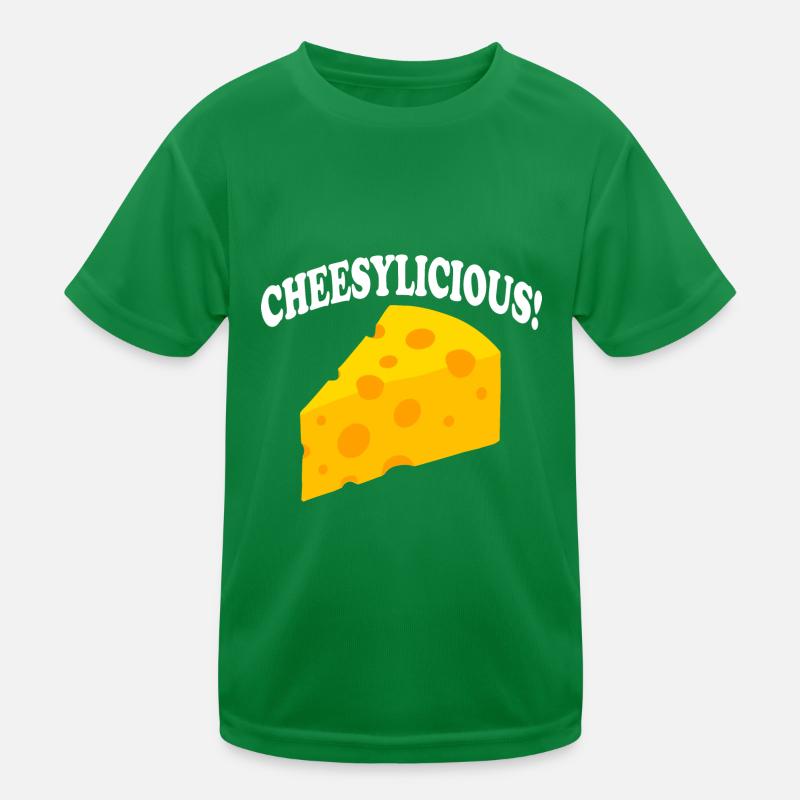 Cheesylicious Eating Cheese Cheesemaker Organic Kids Functional T-Shirt