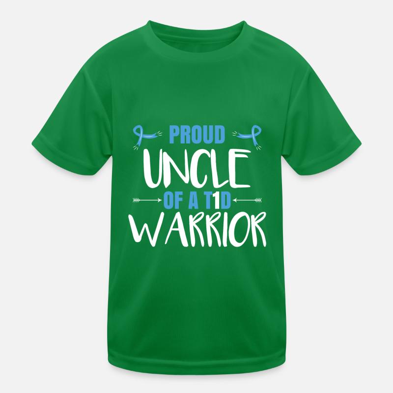 Proud Uncle Of A T1D Warrior Kids Functional T-Shirt